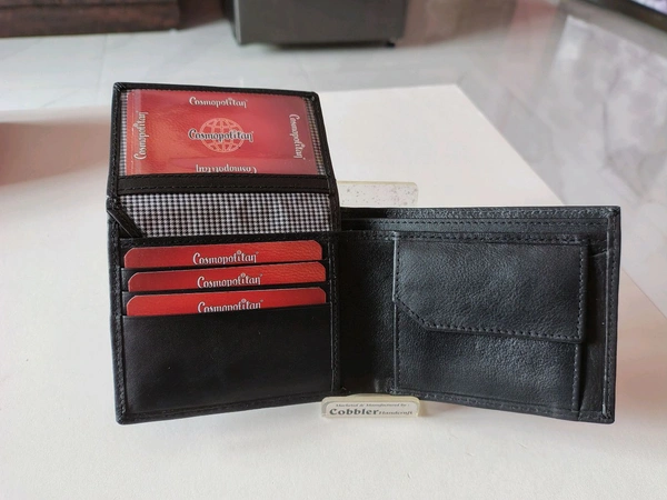COBBLER  Men's Leather Wallet  - Black