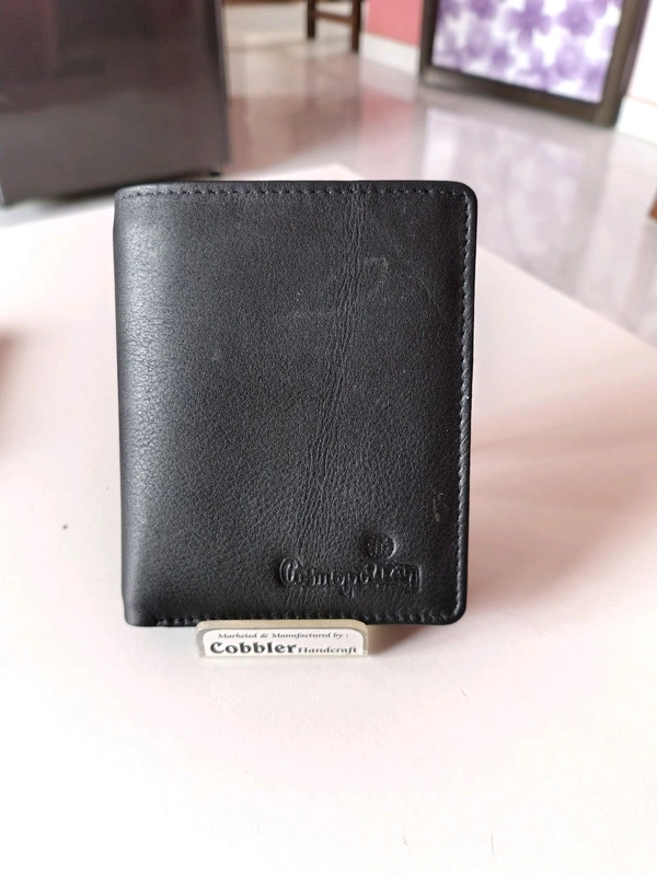 COBBLER  Men's Leather Wallet  - Black