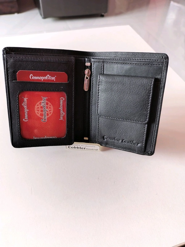 COBBLER  Men's Leather Wallet  - Black