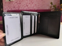 Men's Leather Wallet  - Black