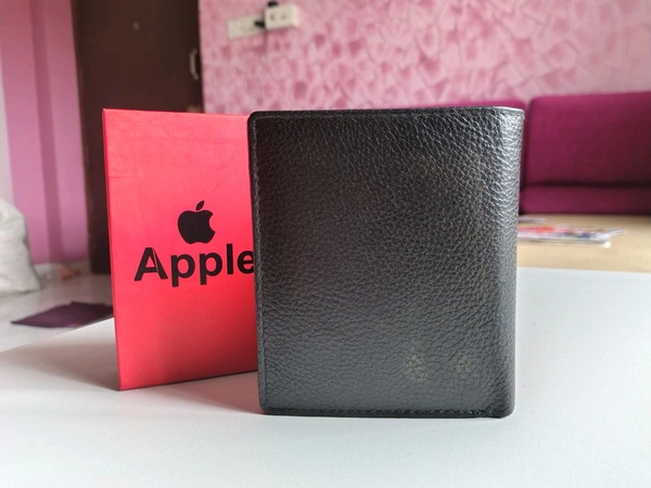 Men's Leather Wallet  - Black