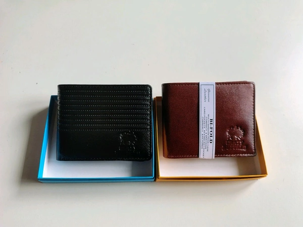 COBBLER  Men's Leather Wallet  - Black