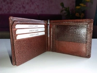 COBBLER  Men's Leather Wallet  - Nutmeg Wood Finish