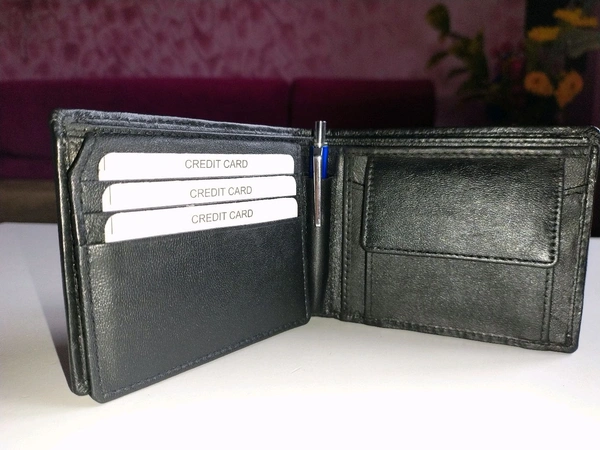 COBBLER  Men's Leather Wallet  - Black