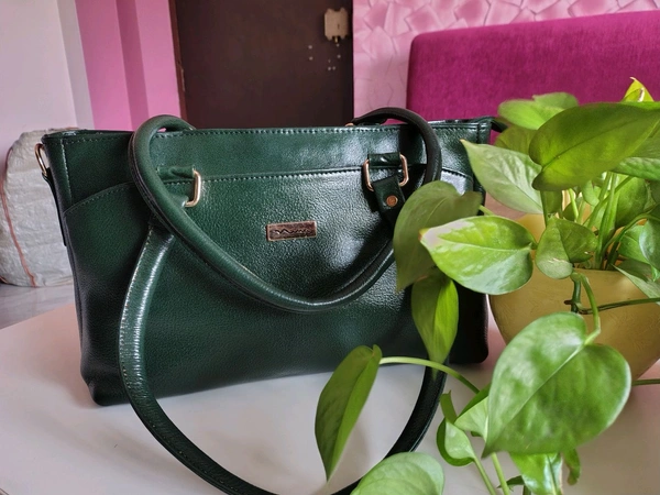 Cobbler Ladies Shoulder Bag  - Dark Fern