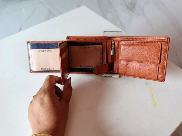 Cobbler  Men's Leather Wallet  - Bourbon