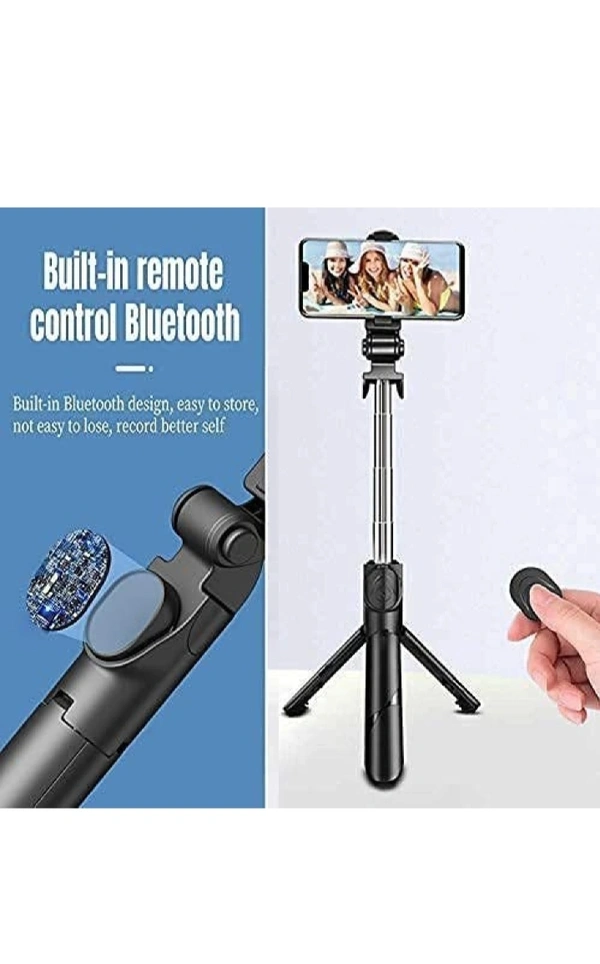 Hold up Bluetooth Selfie Stick - Black