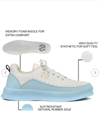 Mens  Light blue Lace Up Sneaker - 7