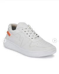 White Pu Lace Up Sbeaker - 8