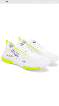 Fast Trendy Tranier Lace Of sporty Casual Running shoes for  Mens (White) - 8