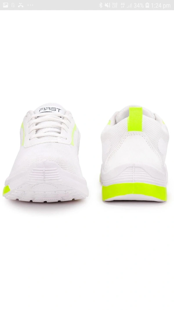 Fast Trendy Tranier Lace Of sporty Casual Running shoes for  Mens (White) - 8