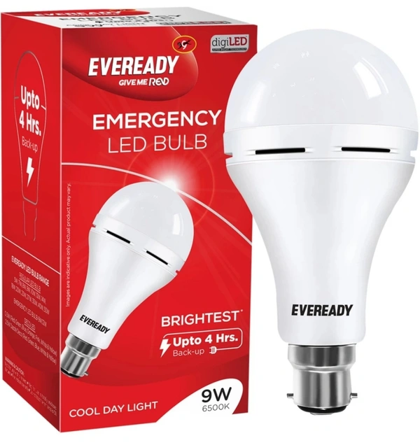 EVEREADY 9w Inverter Bulb 4hrs Emergency Light White