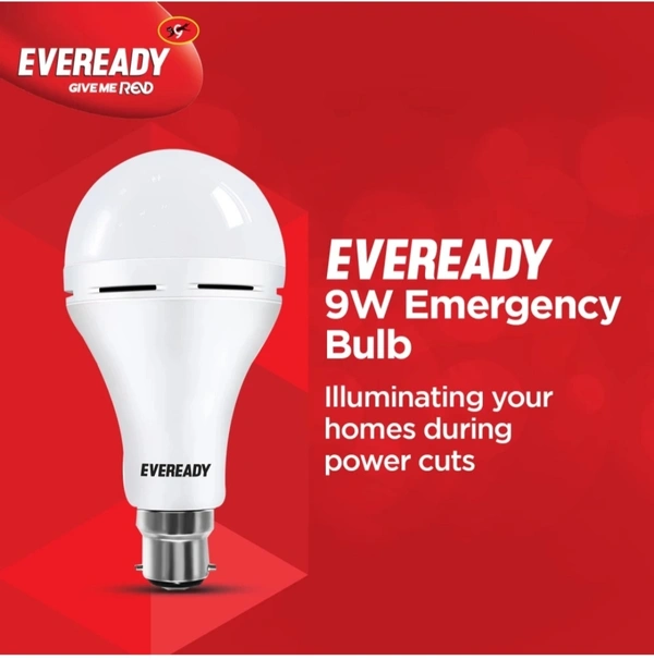 EVEREADY 9w Inverter Bulb 4hrs Emergency Light White