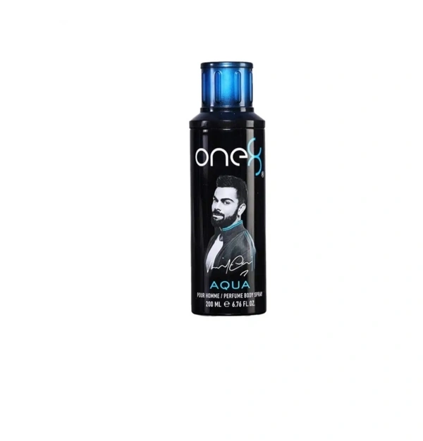 One 8 By Virat Kohli Aquea Perfume Body Spray 200ml - Free Size, Blue