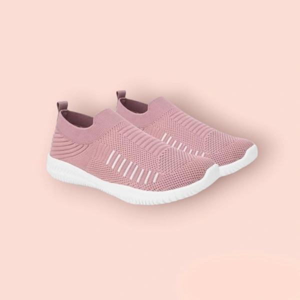 Vokline Women Lilac Pink Color Sports And Running Shoes - 6
