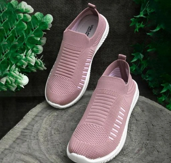 Vokline Women Lilac Pink Color Sports And Running Shoes - 8