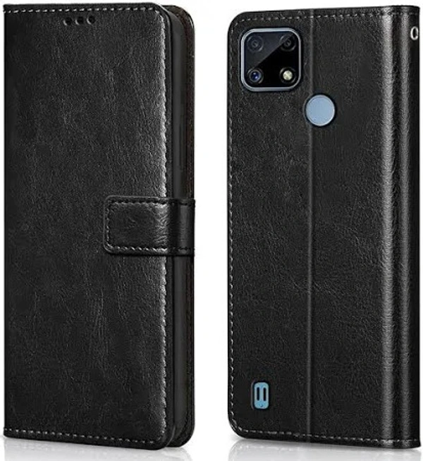 WOW IMAGINE Shock Proof Flip Cover Back Case Cover for Realme C21 - free size