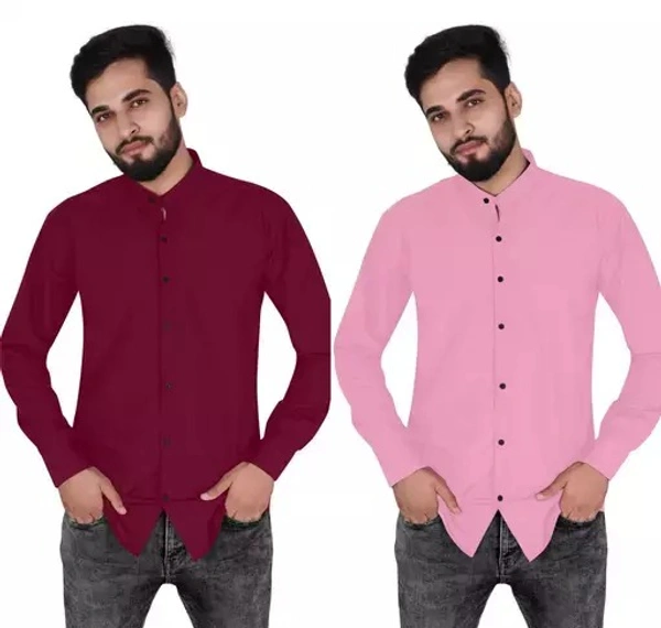 Trendy Graceful Men Shirts combo pack 2 - M