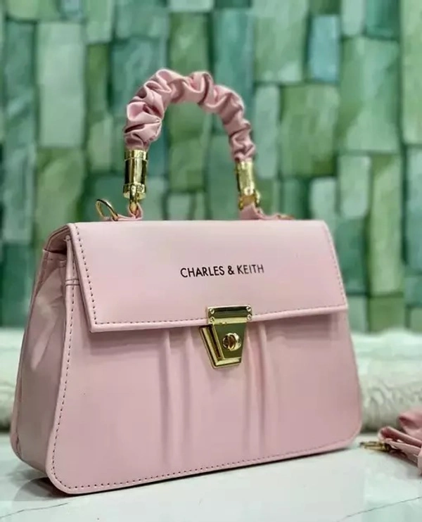 Fine Design Women Solid Pu Leather Sling Bag - Free Size