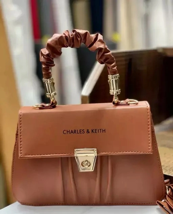 Fine Design Women Solid Pu Leather Sling Bag - Free Size