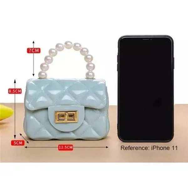 Mini jelly purse and handbags,waterproof and washable sling bag - Free Size