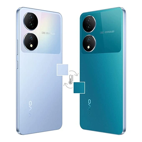 Vivo Y100 5G (Pacific Blue, 8GB RAM, 128GB Storage)  - Free Size