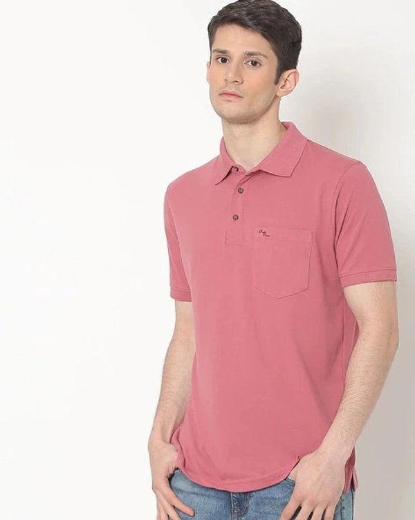 Polo T-shirt with Patch Pocket - M