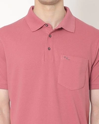 Polo T-shirt with Patch Pocket - M