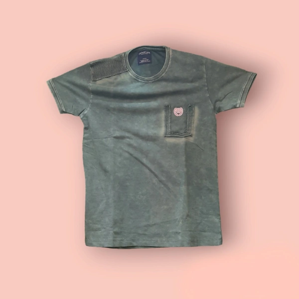 Denim Tshirt For Men  - M