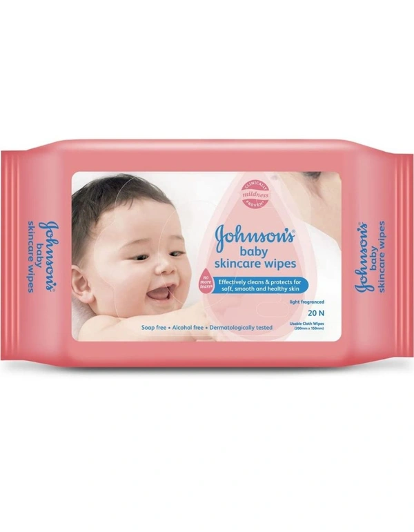 Johnson's Baby Wipes (20 wet wipes)
