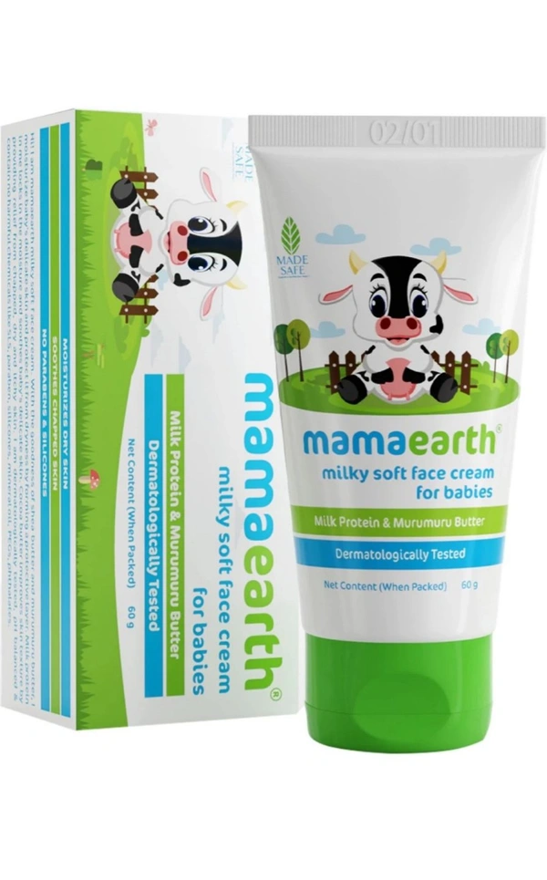 MamaEarth Milky Soft Face Cream (60g) - 60g