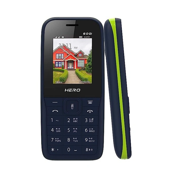 Lava Hero 600i (Blue Green) with Sleek and Stylish Design, 10 Regional Languages Input Support, Auto Call Recording, Wireless FM with Recording and 32 GB Expandable Storage - Free Size, black