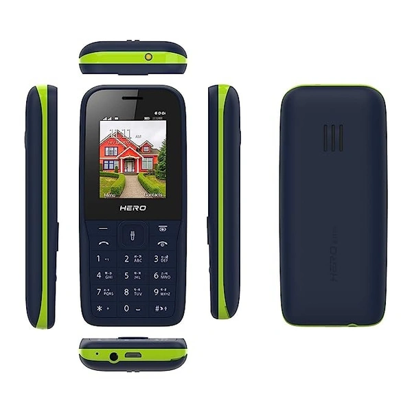 Lava Hero 600i (Blue Green) with Sleek and Stylish Design, 10 Regional Languages Input Support, Auto Call Recording, Wireless FM with Recording and 32 GB Expandable Storage - Free Size, black