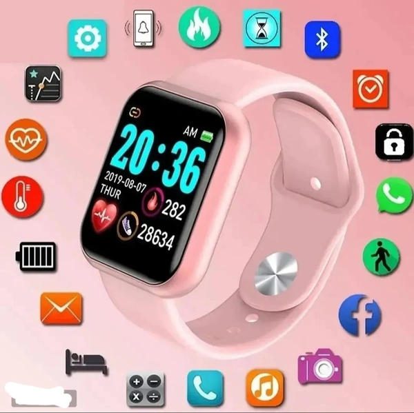 Latest D20 Smart Watch Bluetooth Wireless Watch Fitness Band Tracker - Free Size
