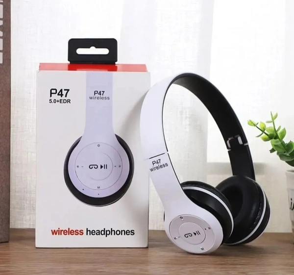 Wireless Headphone With Microphone - Free size