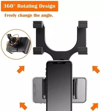GIRIK 2022 Rearview Mirror Phone Holder for Car, Multifunctional Rearview Mirror Phone Holder, Universal 360° Car Rearview Mirror Mount Stand Holder, GPS Holder Car Phone Stand for All Mobile Phones Car Mobile Holders - Free Size