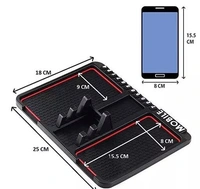 Silicone Rubber Heavy Car Mat Dashboard Mobile Phone Holder Mount Stand Bracket for All Smartphones - Free Size