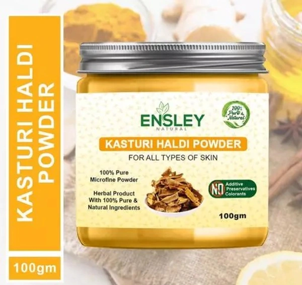 100% Natural & Pure Kasturi (Wild/Jangli) Haldi Powder For Spot Less, Pimple free, Natural Glowing & Shiny Skin-Face Pack(Skin & Face Care For Men & Women)