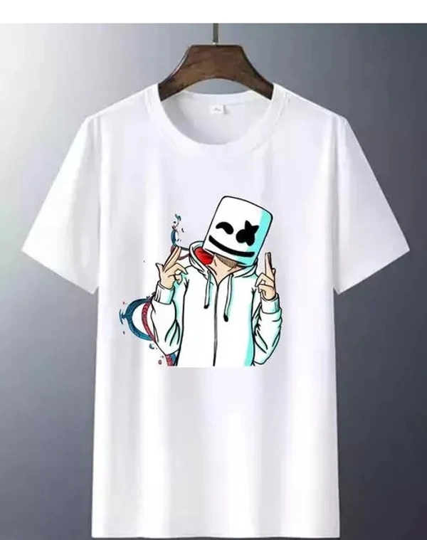 New Trendy Round Neck Printed T-shirt For Men