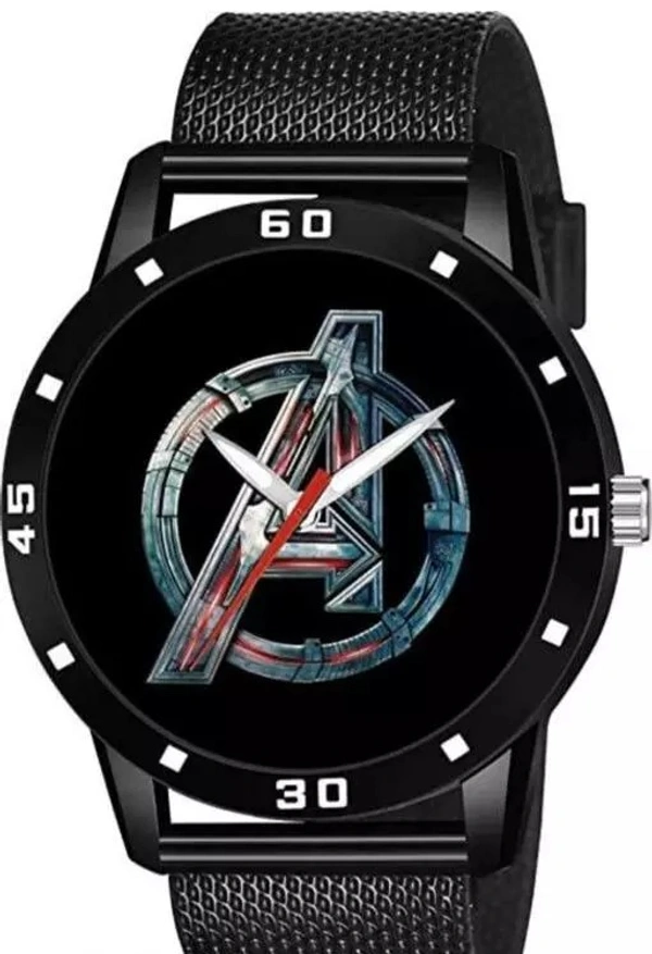 Black Unisex Black Pu Casual Analog Watches combo