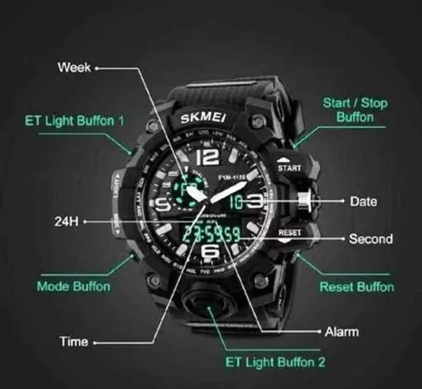 Skmei 1155 Analog-Digital Biker Sports Watch For Men