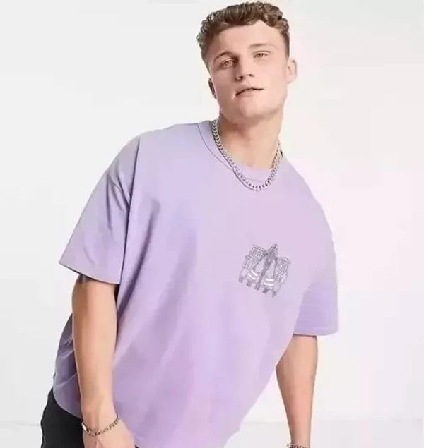 Oversize Printed Back front Printed Men tshirt - L