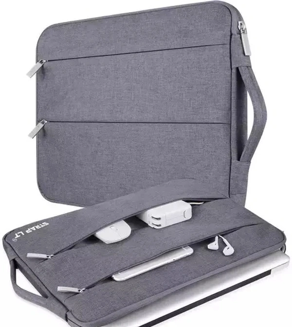 StrapLt Laptop Sleeve Case 15.6-16 Inch Waterproof Durable Business Laptop Carrying Bag Protective Tablet Handle Laptop Bag - Free Size