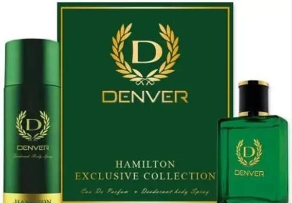 DENVER Hamilton Gift Set Perfume 60Ml + 165 ml Deodorant Spray - For Men (225 ml, Pack of 2) - Free Size
