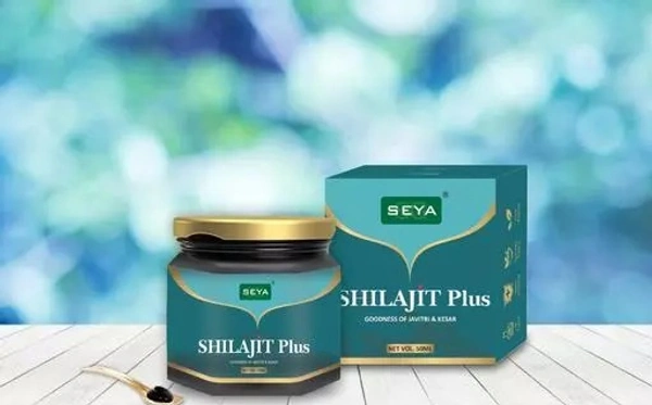 SEYA Pure Original Himalayan Shilajit/Shilajeet Resin 50g | Improve Strength & stamina for men & women | 4X Concentrated formula, Stronger Than Pills