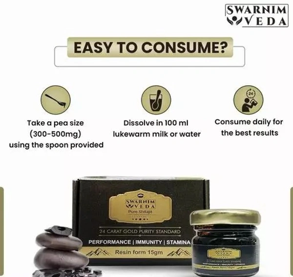 Original Shilajit, Shilajeet Original, Silajit for Man / Woman (15g), Shilajit Original Resin Lab-Tested for Purity; Silajit Original Natural Stamina Booster for Men / Women, Shilajit Resin for Power & Endurance