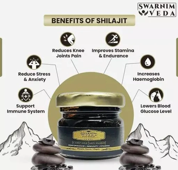 Original Shilajit, Shilajeet Original, Silajit for Man / Woman (15g), Shilajit Original Resin Lab-Tested for Purity; Silajit Original Natural Stamina Booster for Men / Women, Shilajit Resin for Power & Endurance