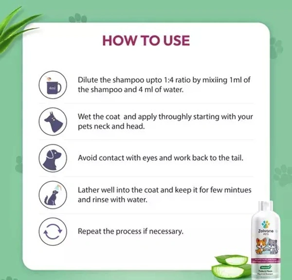 Zoivane Pets Dog Shampoo For Tick and Flea 200ml | Dog Shampoo for Labrador, German Shepherd, Golden Retriever | Maintains Overall Skin Health, Nourishing Hair and Shiny Body - pack of 1 - FRAGRANCE : Citronella and Fresh
