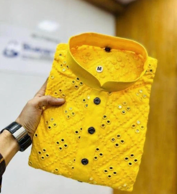 Festival Mirror Work Kurta Set 