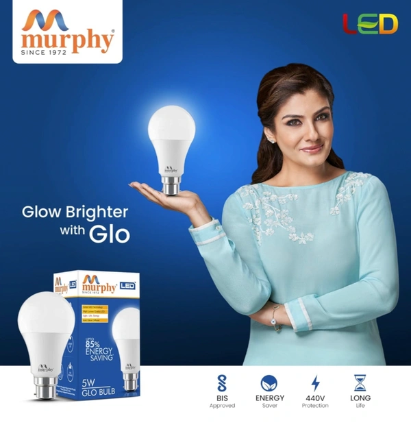 Murphy Led Bulb 9w  - Free Size